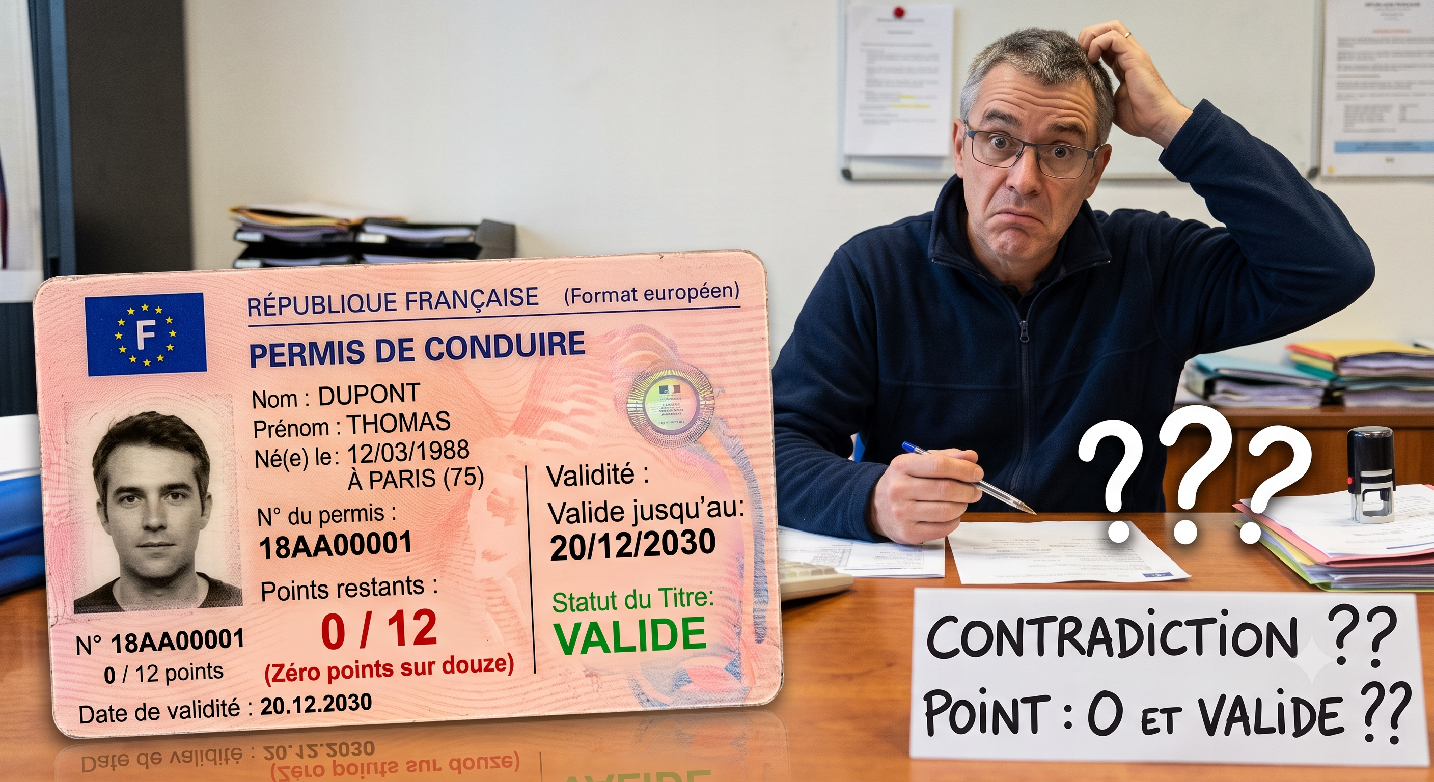 Solde de points nul mais permis valide, c'est possible?